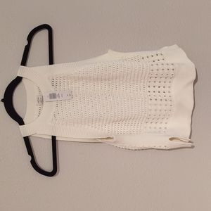 NWT white knit aritzia top